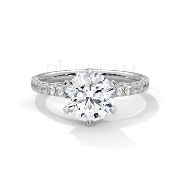 2 Carat Round Cut Moissanite Ring: Unmatched Brilliance and Fire