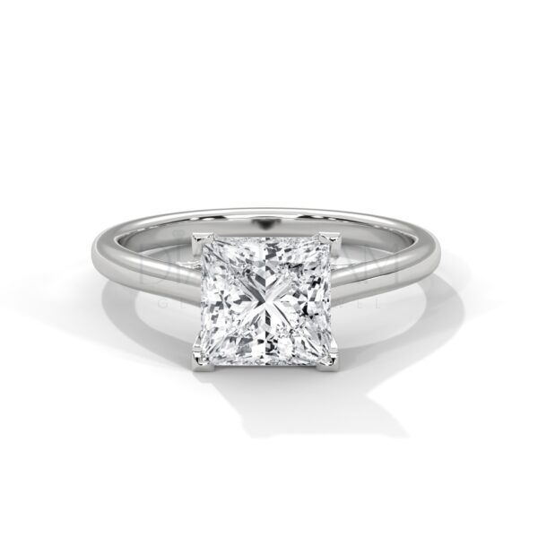 Princess Cut Moissanite Ring - 2.0 CT Colorless Brilliance