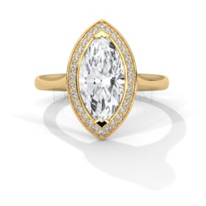 2.00 Carat Marquise Cut Moissanite Ring