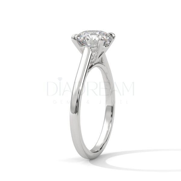 2 Carat Round Cut Moissanite Solitaire Ring