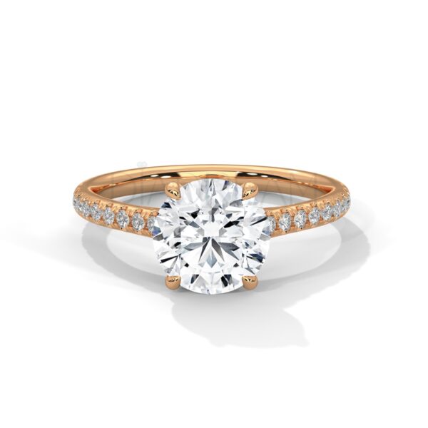 2 CT Round Cut Moissanite Ring: Unmatched Brilliance