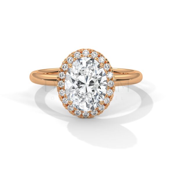 2 CT Oval Cut Moissanite Halo Ring: A Symbol of Timeless Beauty
