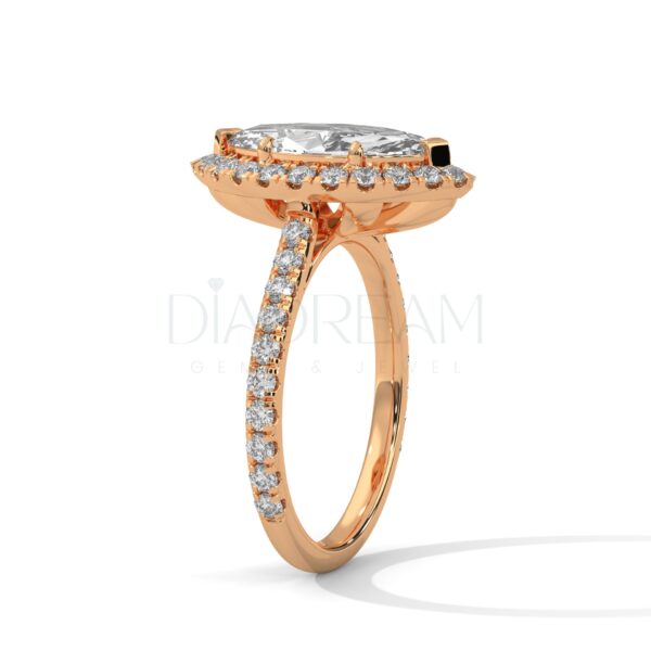 2 Carat Marquise Cut Moissanite Ring-Handmade