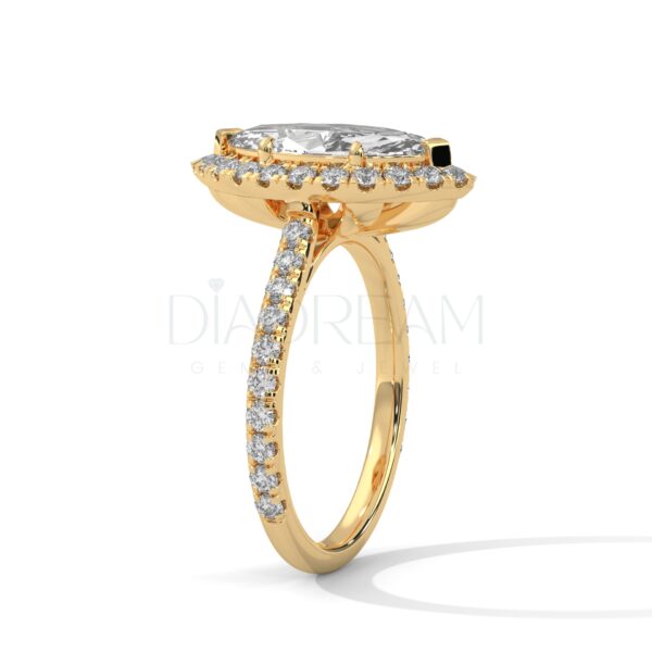 2 Carat Marquise Cut Moissanite Ring-Handmade