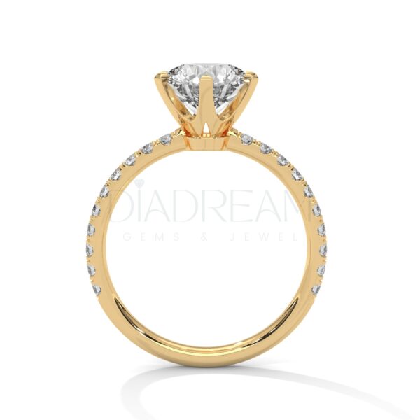 2 Carat Round Cut Moissanite Ring: Unmatched Brilliance and Fire