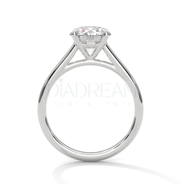 2 Carat Round Cut Moissanite Solitaire Ring