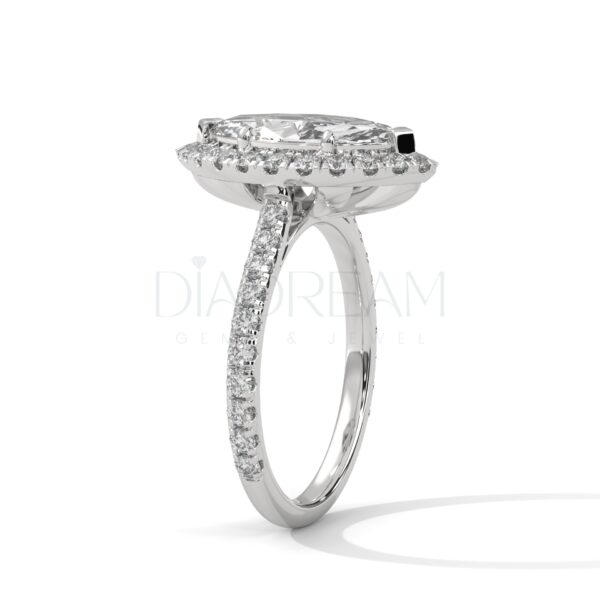 2 Carat Marquise Cut Moissanite Ring-Handmade
