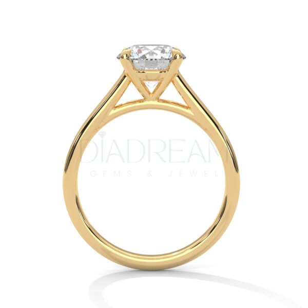 2 Carat Round Cut Moissanite Solitaire Ring