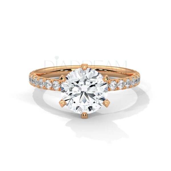 2 Carat Round Cut Moissanite Ring: Unmatched Brilliance and Fire