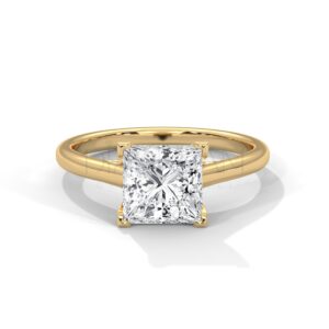 Princess Cut Moissanite Ring - 2.0 CT Colorless Brilliance