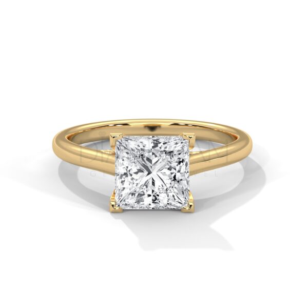 Princess Cut Moissanite Ring - 2.0 CT Colorless Brilliance