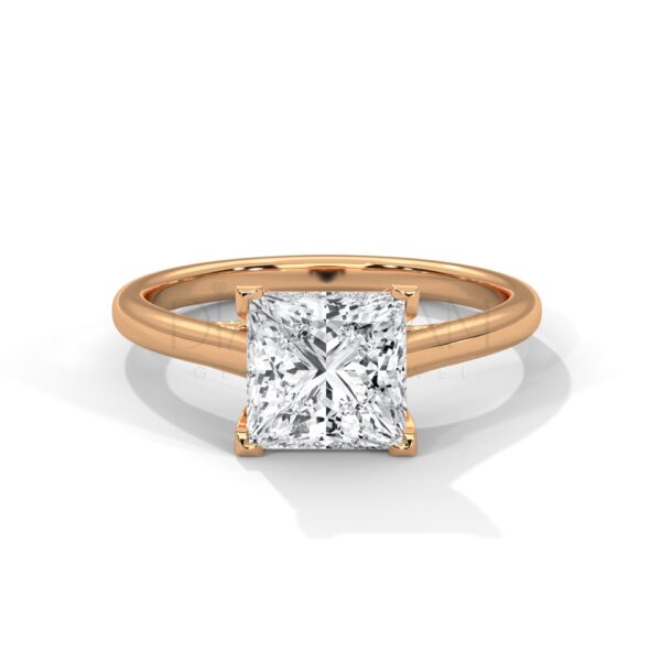 Princess Cut Moissanite Ring - 2.0 CT Colorless Brilliance