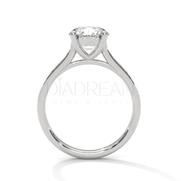 2 Carat Round Cut Moissanite Ring