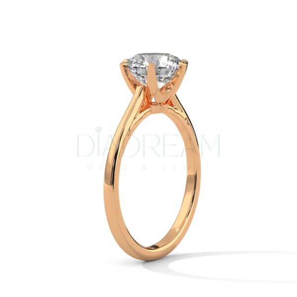 2 Carat Round Cut Moissanite Solitaire Ring