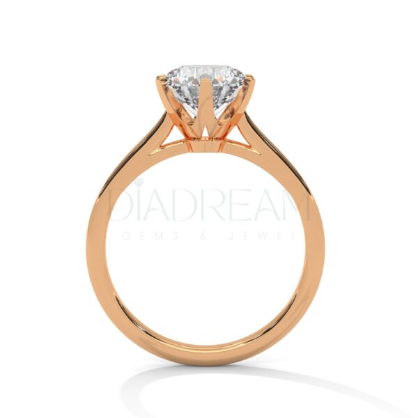 2 Carat Round Cut Moissanite Solitaire Ring