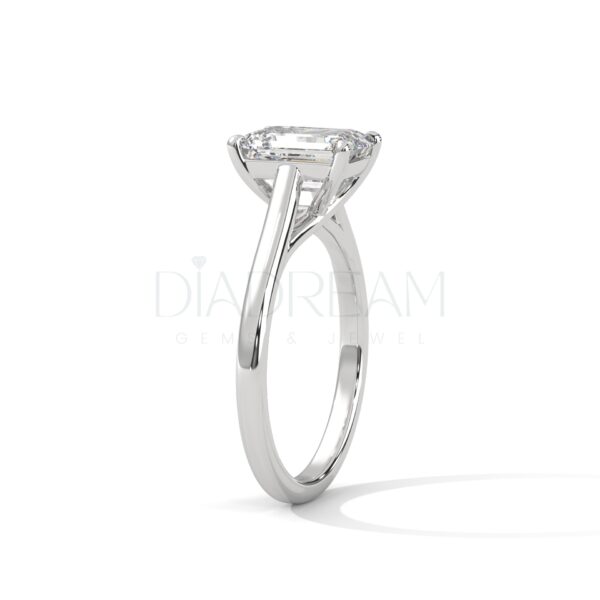 2.5 Carat Radiant Cut Moissanite Solitaire Ring