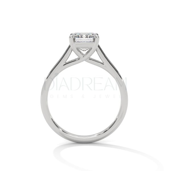 2.5 Carat Radiant Cut Moissanite Solitaire Ring