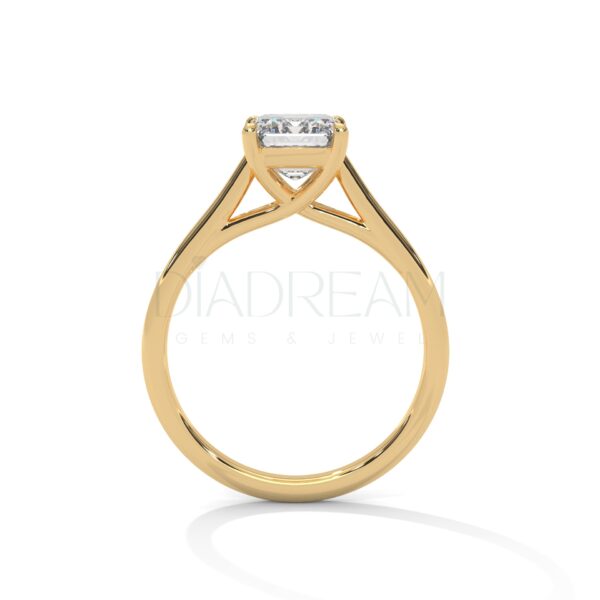 2.5 Carat Radiant Cut Moissanite Solitaire Ring