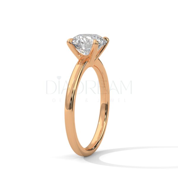 2 Carat Round Cut Moissanite Solitaire Ring