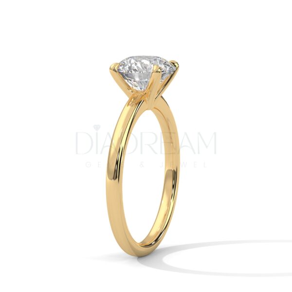 2 Carat Round Cut Moissanite Solitaire Ring