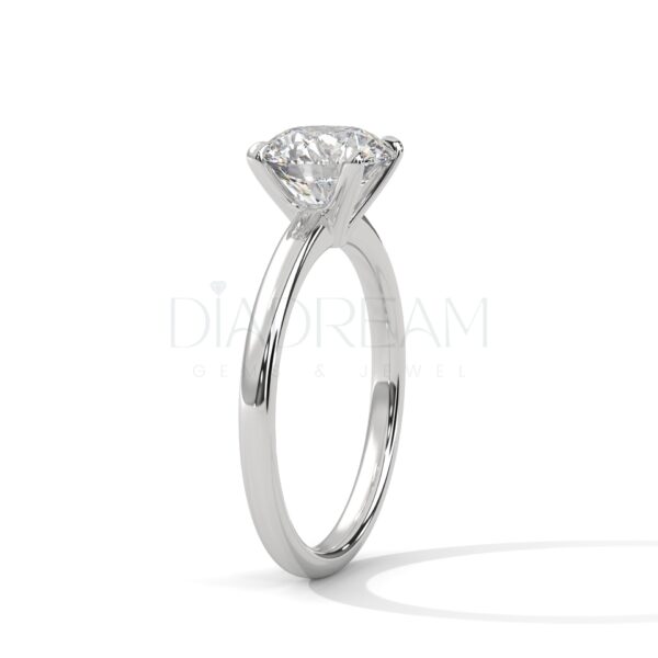 2 Carat Round Cut Moissanite Solitaire Ring