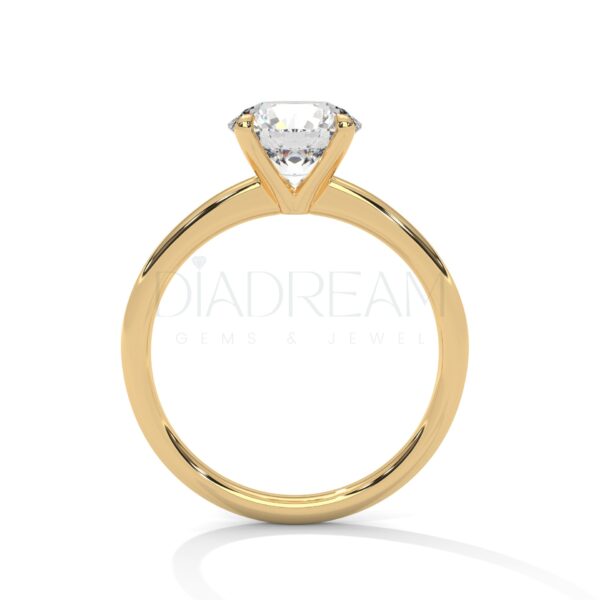 2 Carat Round Cut Moissanite Solitaire Ring