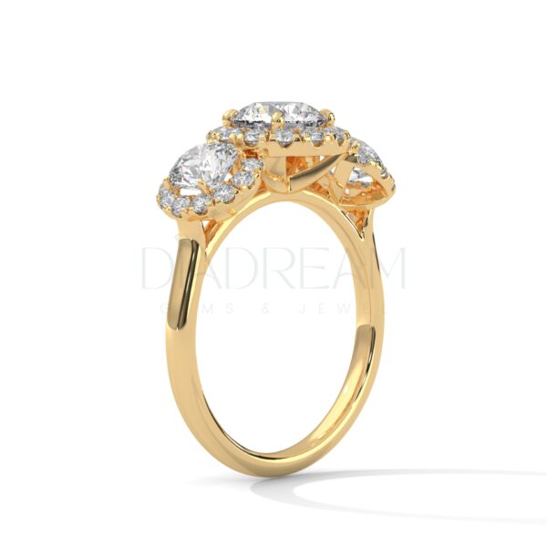 2 Carat Round Cut Moissanite Wedding Ring