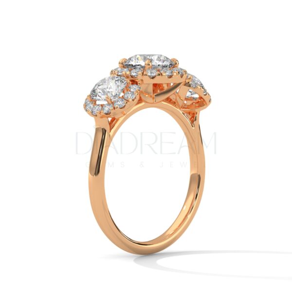 2 Carat Round Cut Moissanite Wedding Ring