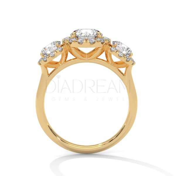 2 Carat Round Cut Moissanite Wedding Ring