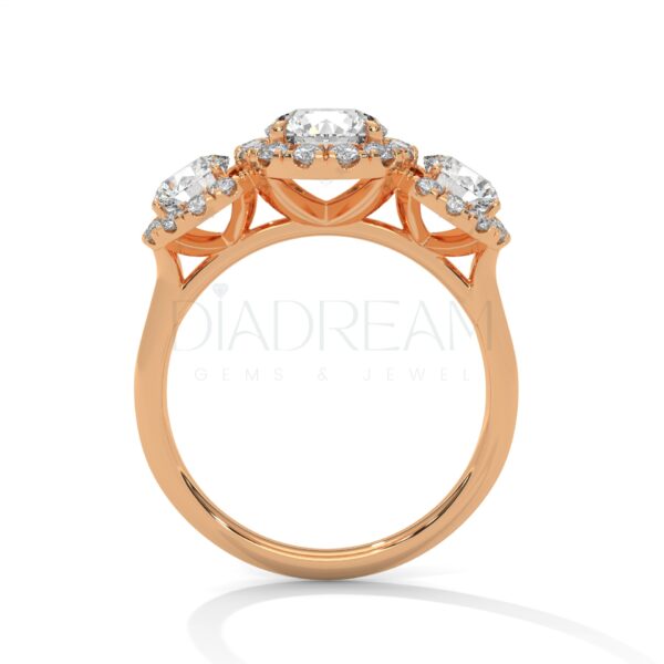 2 Carat Round Cut Moissanite Wedding Ring
