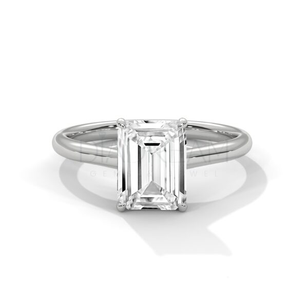 2 Carat Emerald Cut Moissanite Ring: A Symbol of Timeless