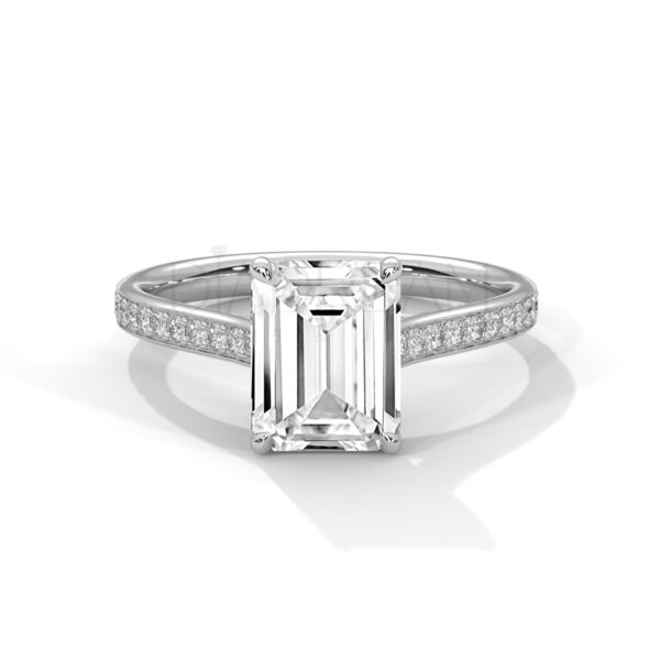 2 Carat Emerald Cut Moissanite Ring: A Symbol of Timeless Sophistication