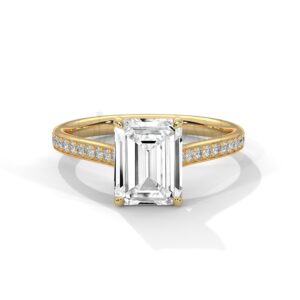 2 Carat Emerald Cut Moissanite Ring: A Symbol of Timeless Sophistication