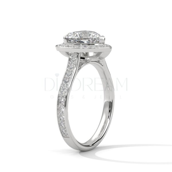 2 Carat Heart Cut Moissanite Ring
