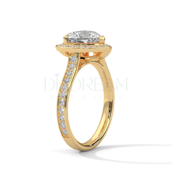 2 Carat Heart Cut Moissanite Ring