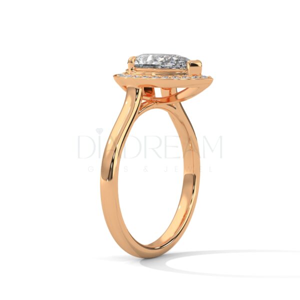 2.5 Carat Pear Cut Moissanite Ring: A Teardrop of Brilliance