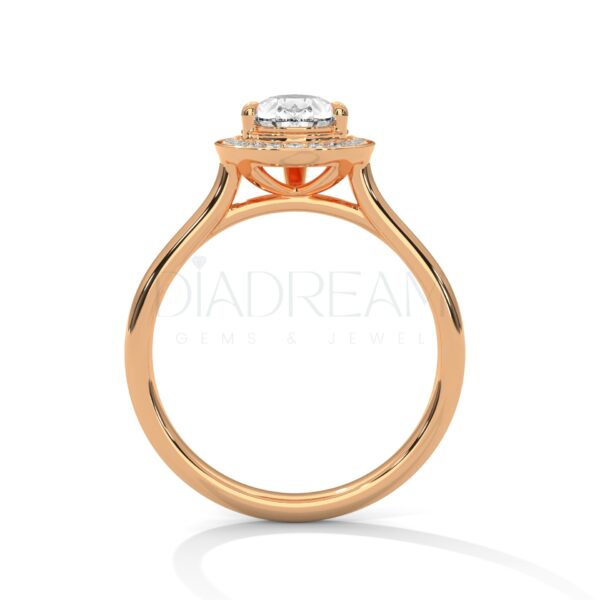 2.5 Carat Pear Cut Moissanite Ring: A Teardrop of Brilliance