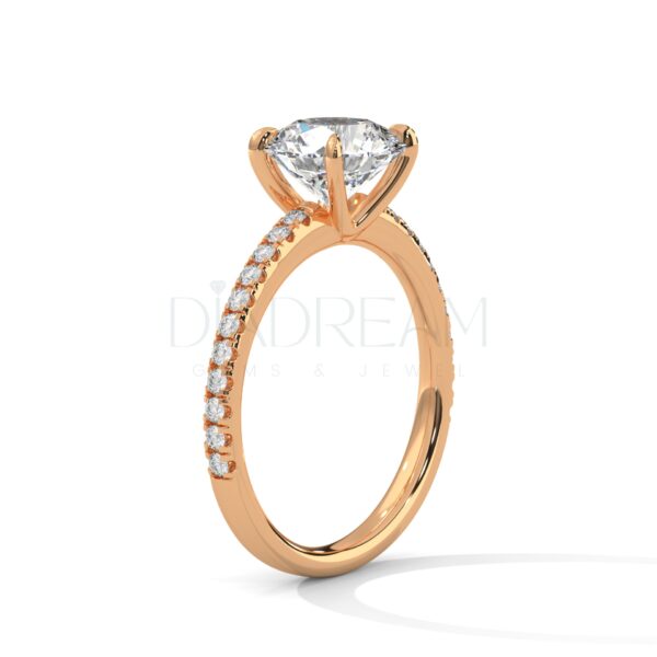 2 Carat Round Cut Moissanite Ring