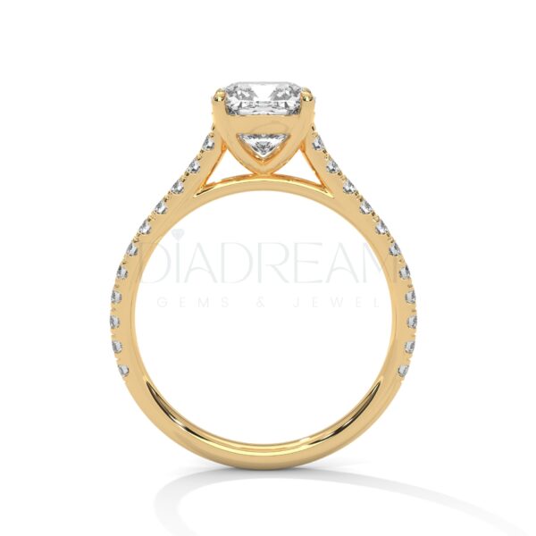 2 Carat Round Cut Moissanite Ring